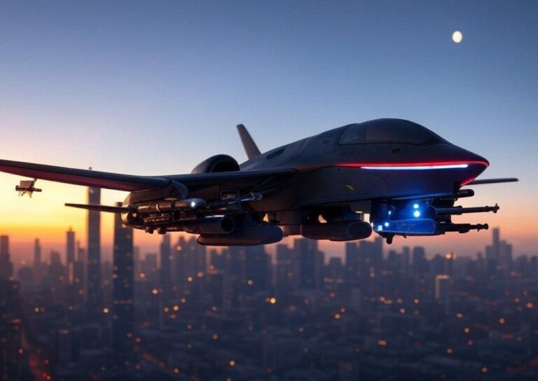Chinese drone over America sky