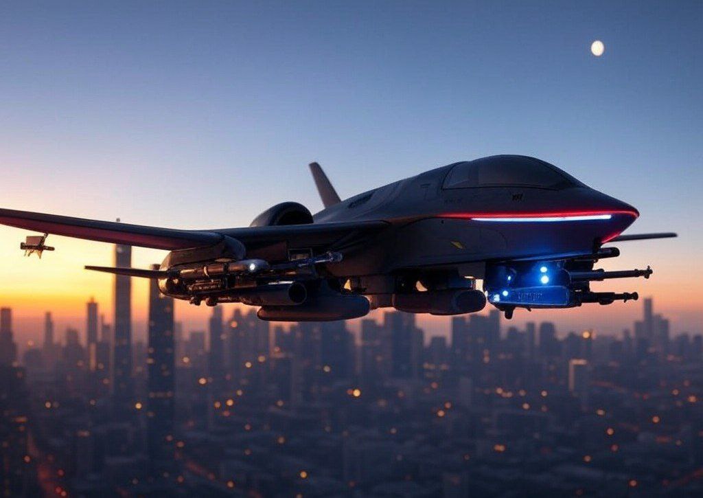 Chinese drone over America sky