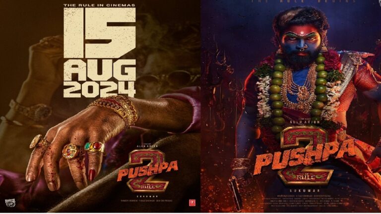 Allu Arjun as Pushpa Raj in Pushpa 2: The Rule alongside Rashmika Mandanna - Advance booking breaking records before the release date