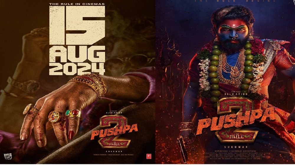 Allu Arjun as Pushpa Raj in Pushpa 2: The Rule alongside Rashmika Mandanna - Advance booking breaking records before the release date