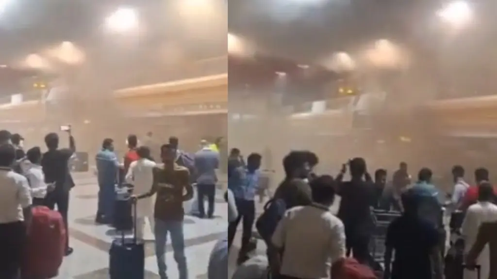 Massive fire erupts at Lahore's Allama Iqbal Airport, flights cancelled.
