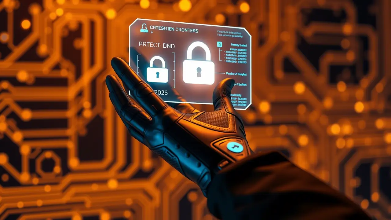 Person securing their digital privacy