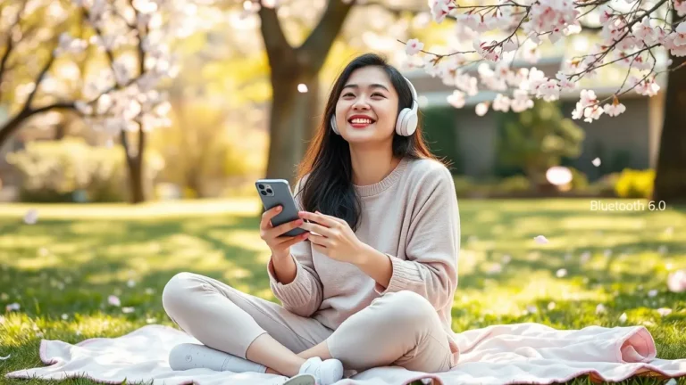 SikhoAI first Bluetooth 6.0 headphones a girl wearing and Enjoying