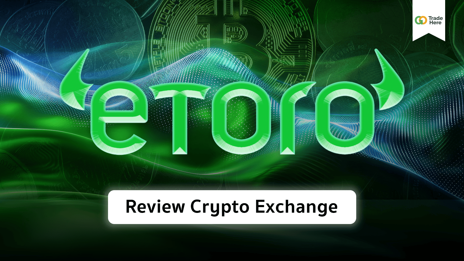 eToro's logo on a smartphone screen