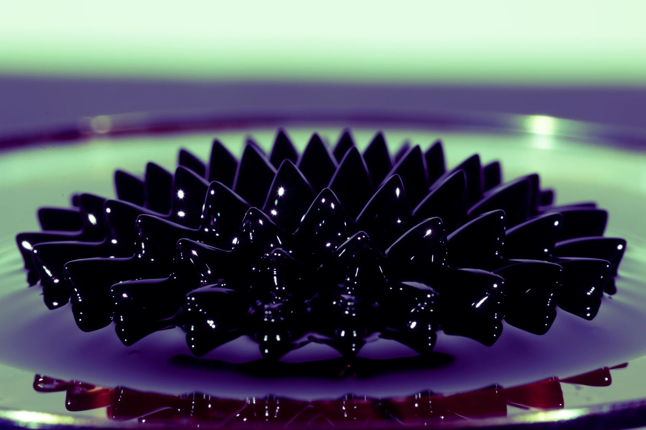 An abstract representation of quantum computing and light-sensitive materials.