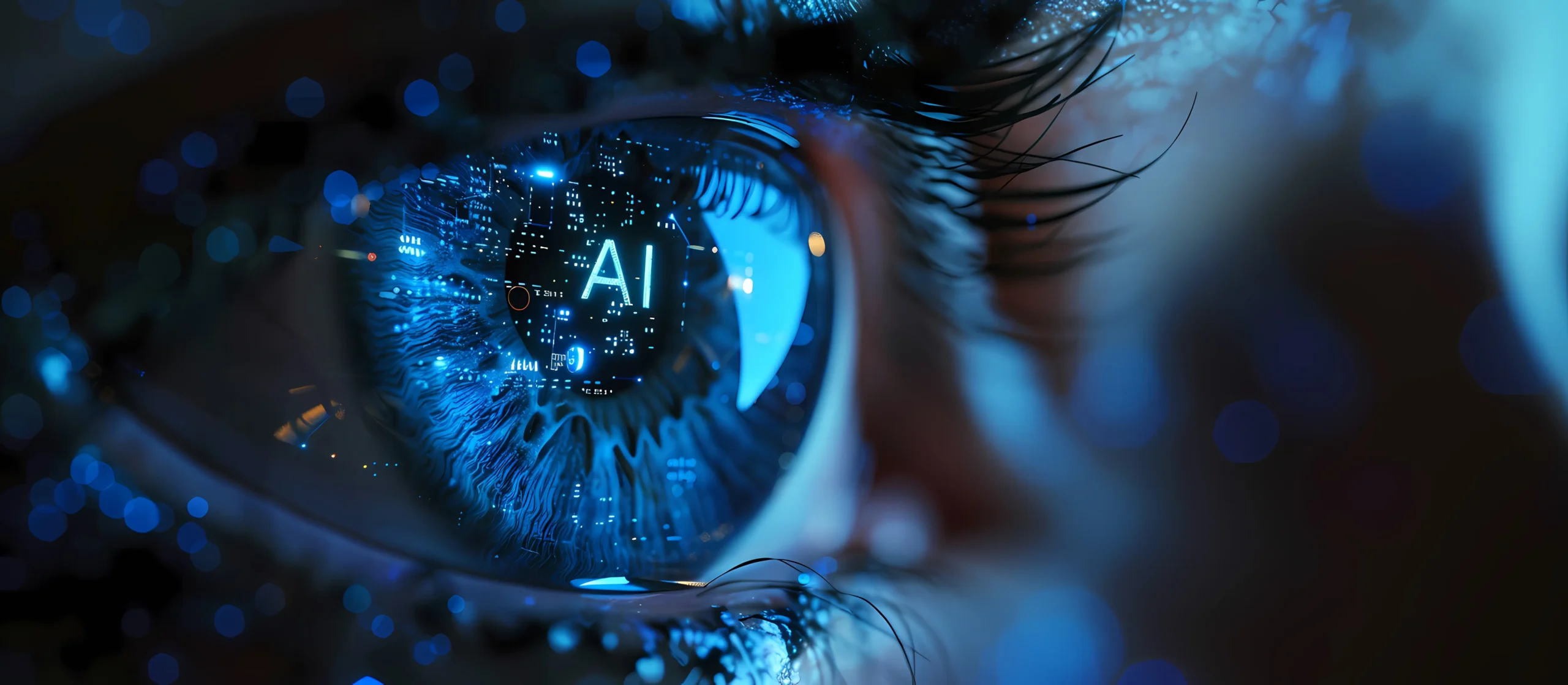 Abstract visualization of AI and technology