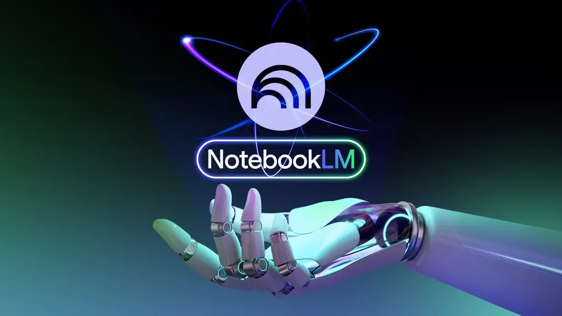 Google's NotebookLM interface showing its AI capabilities