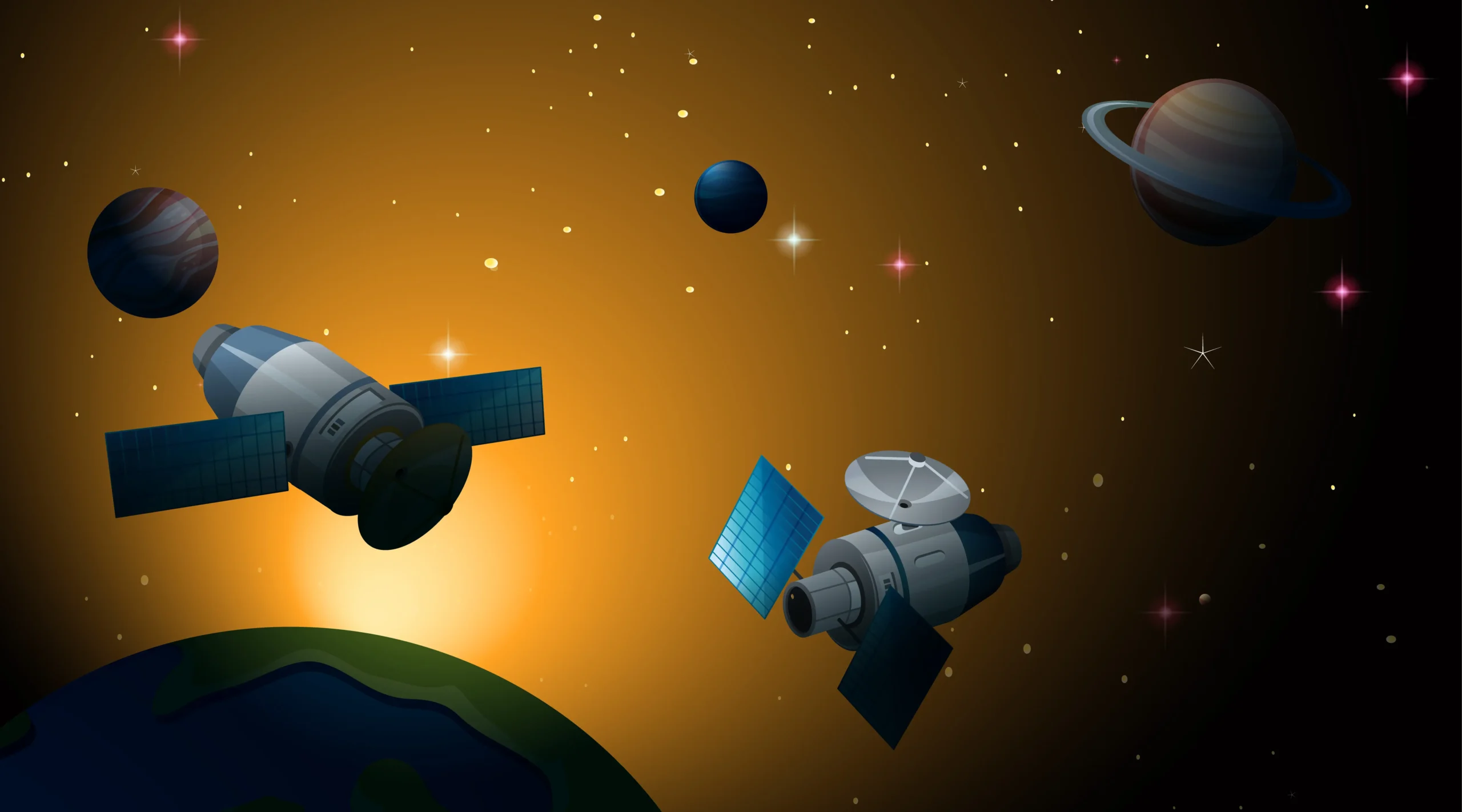 NISAR satellite in orbit