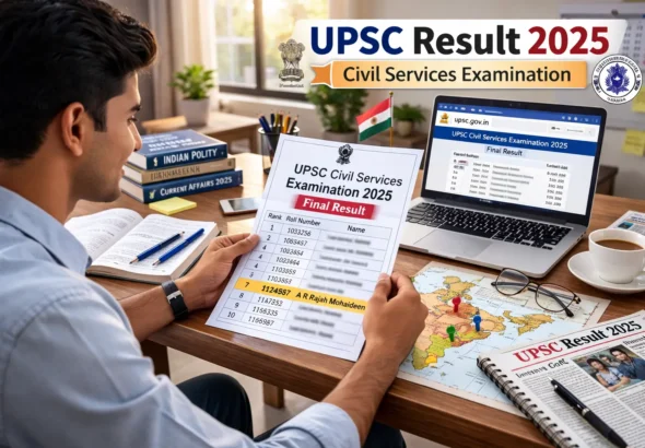 UPSC Civil Services Result 2025 candidate checking final list