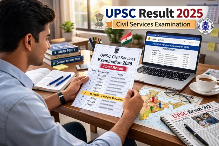 UPSC Civil Services Result 2025 candidate checking final list